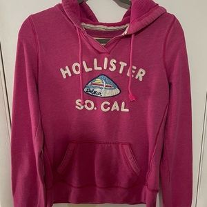 Hot pink Hollister Hoodie Size Large